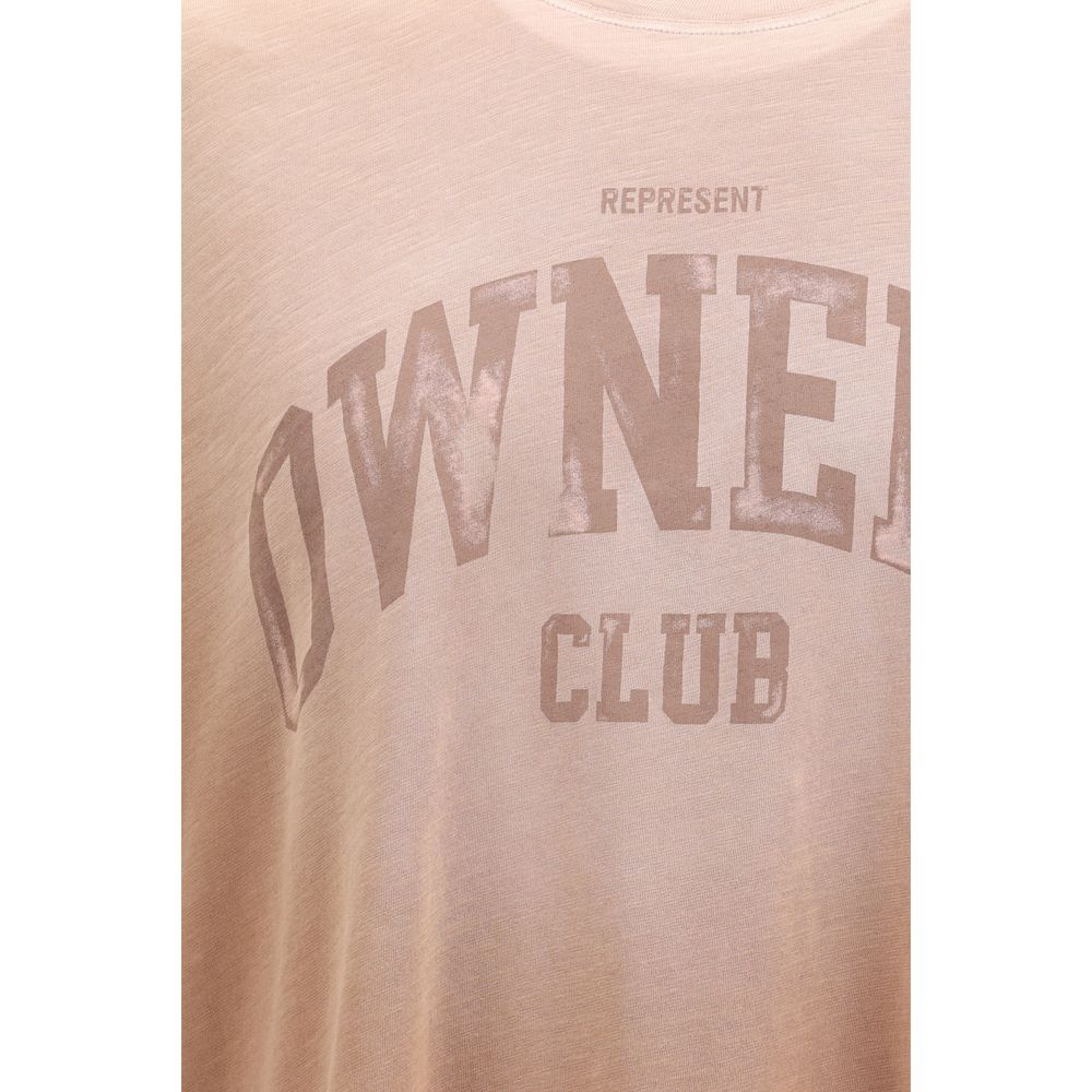 Braunes Baumwoll-T-Shirt darstellen