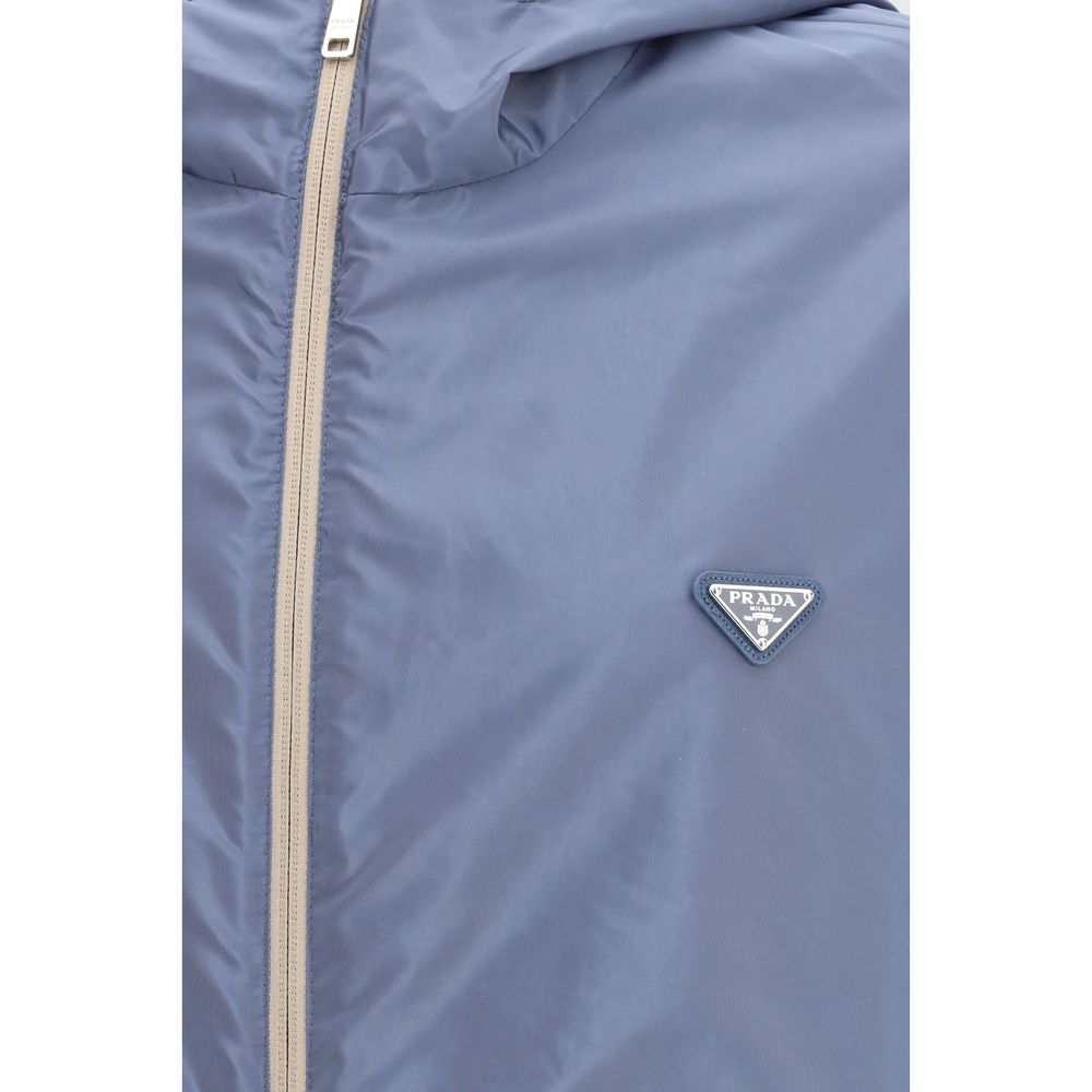 Prada Jacke aus recyceltem Polyamid in Beige