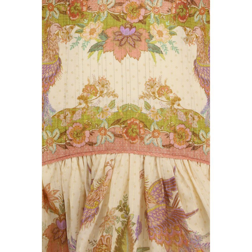 Zimmermann Mehrfarbiges Baumwoll-Freizeitkleid