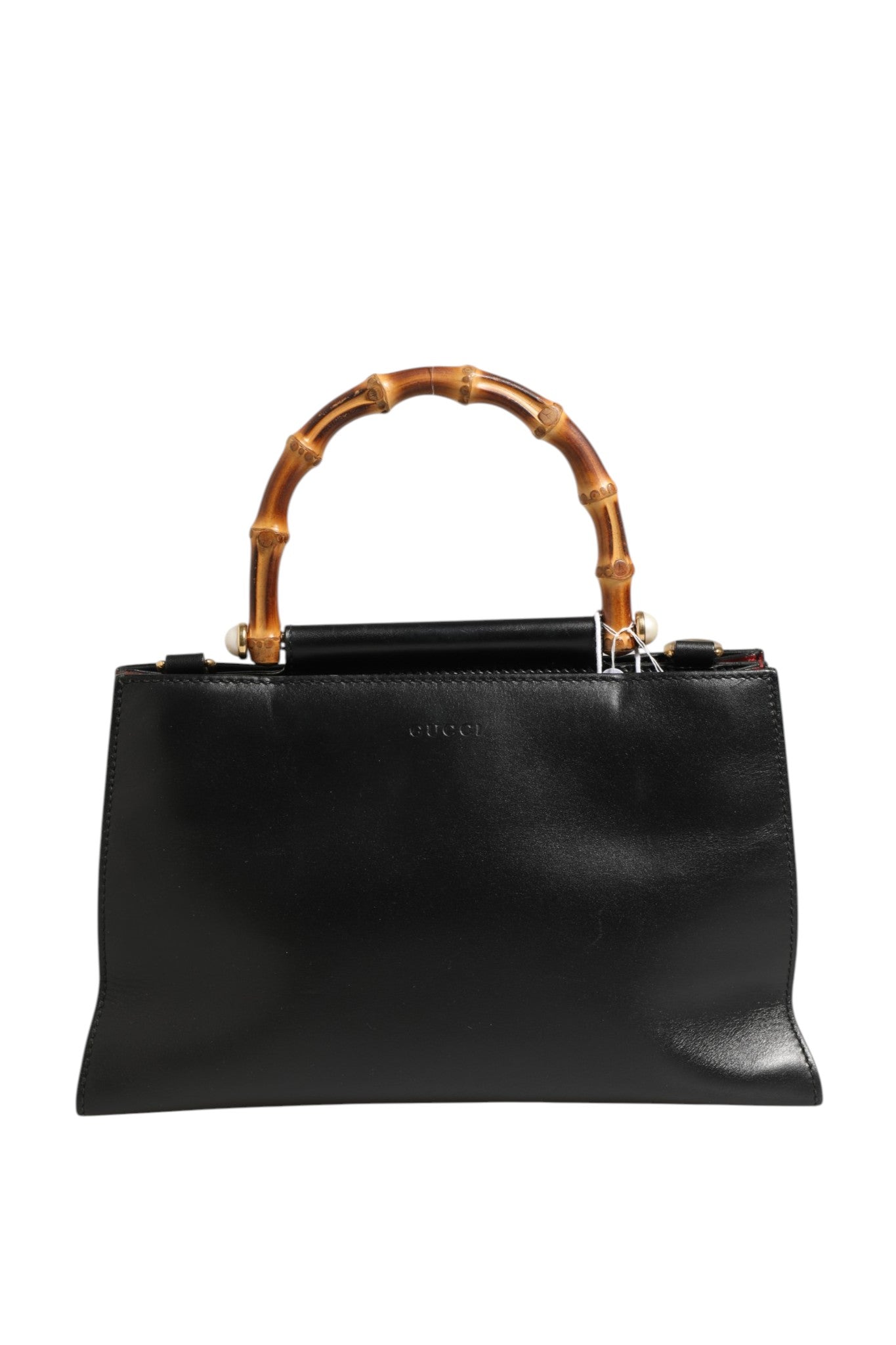 Gucci Nymphaea Bambus Henkeltasche aus Leder
