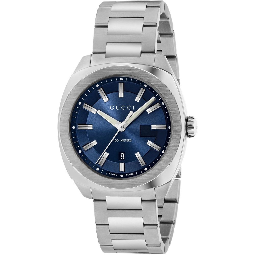 Montre habillée Gucci en acier inoxydable gris
