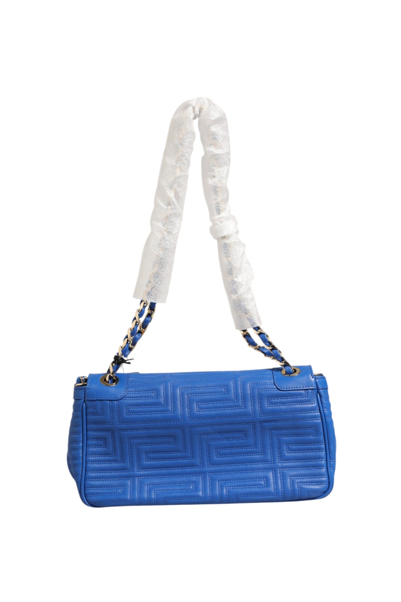 Versace Couture Gesteppte Schultertasche aus Leder