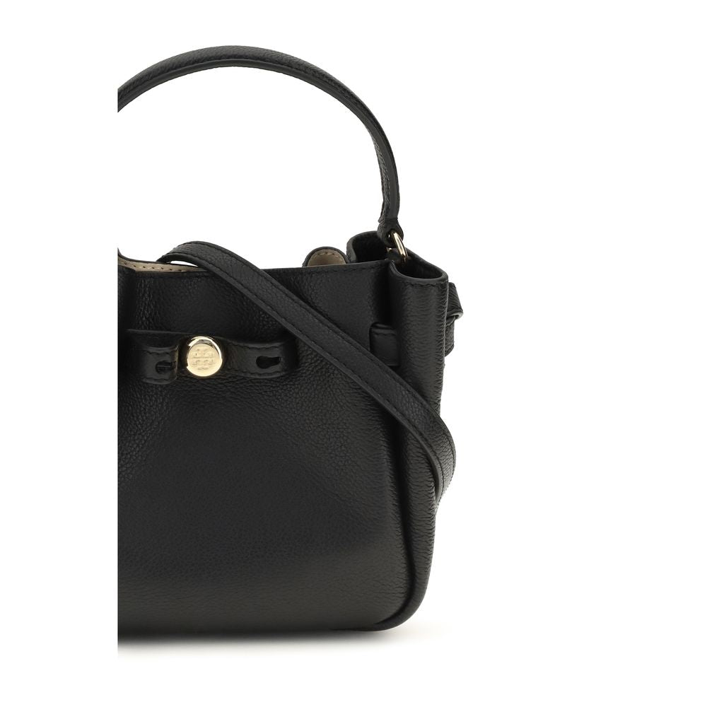 Tory Burch Schwarze Kalbsleder-Umhängetasche (Bos Taurus)
