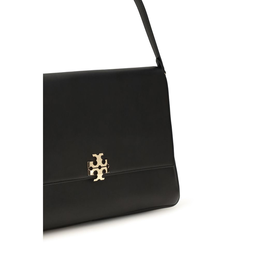 Tory Burch Schultertasche aus schwarzem Kalbsleder Bos Taurus