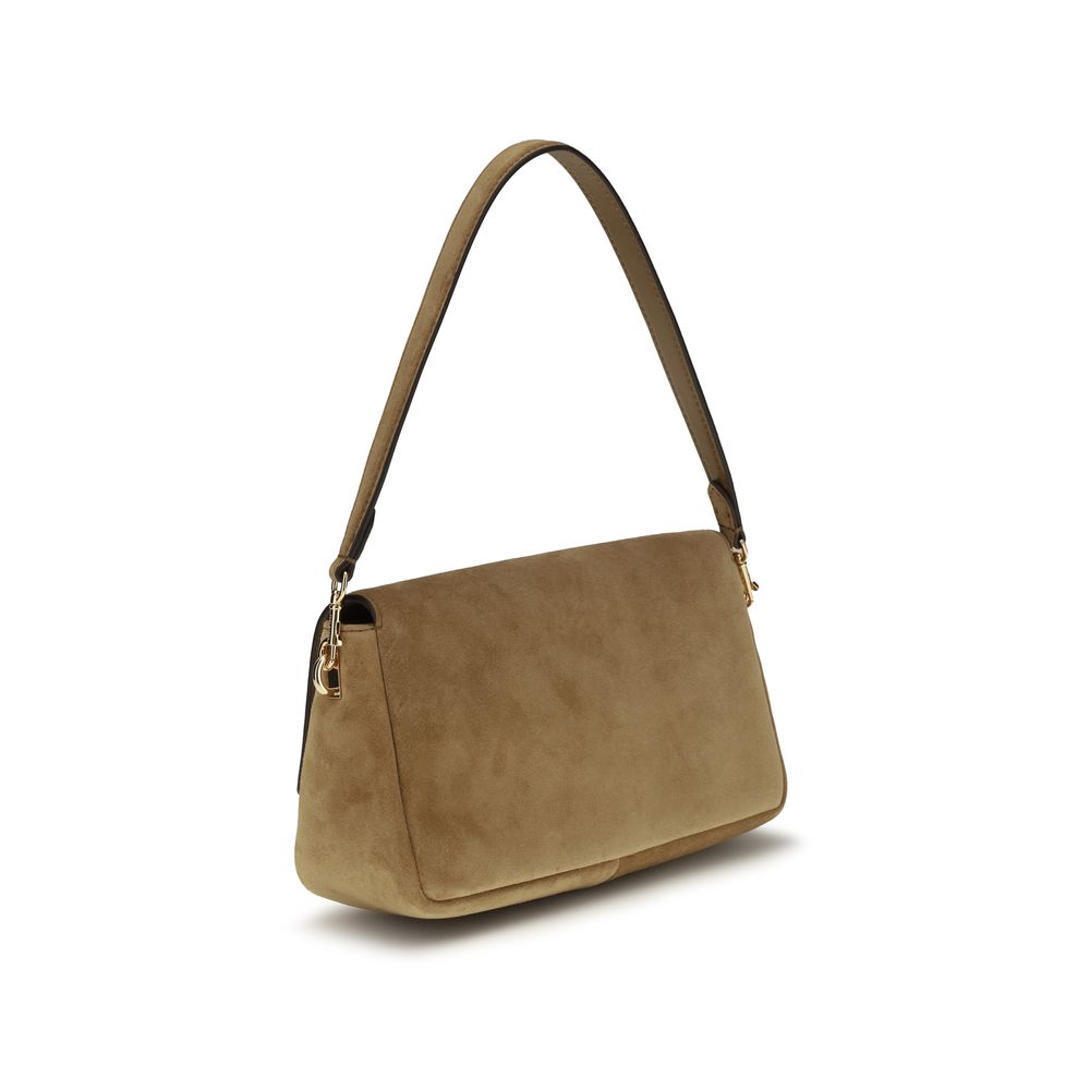 Tory Burch Beige Leder Schultertasche