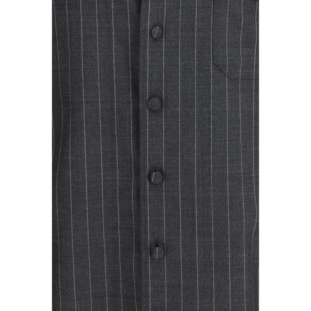 Chemise Dolce & Gabbana en laine grise Oves Aries