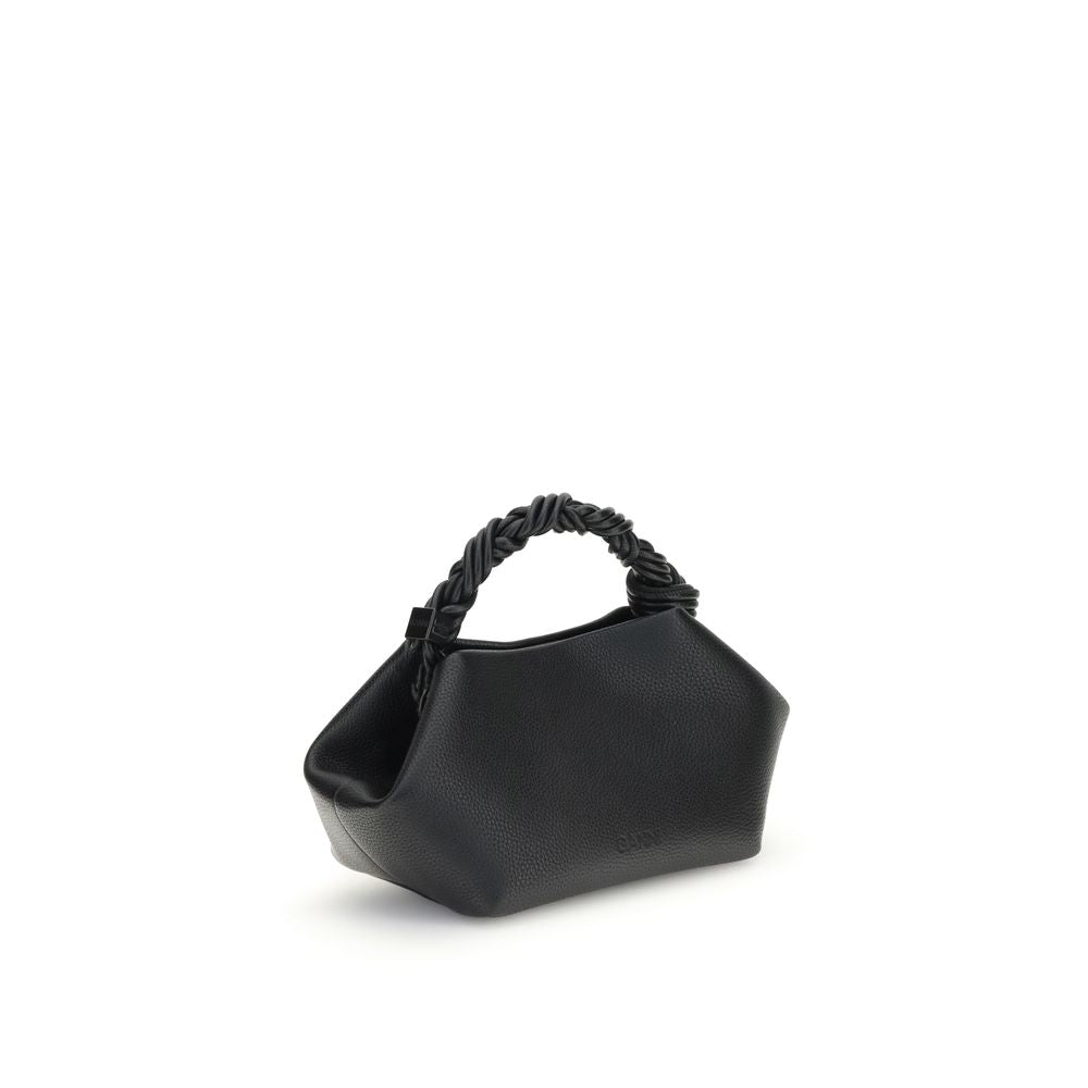 Ganni Schwarze Handtasche aus recyceltem Polyester
