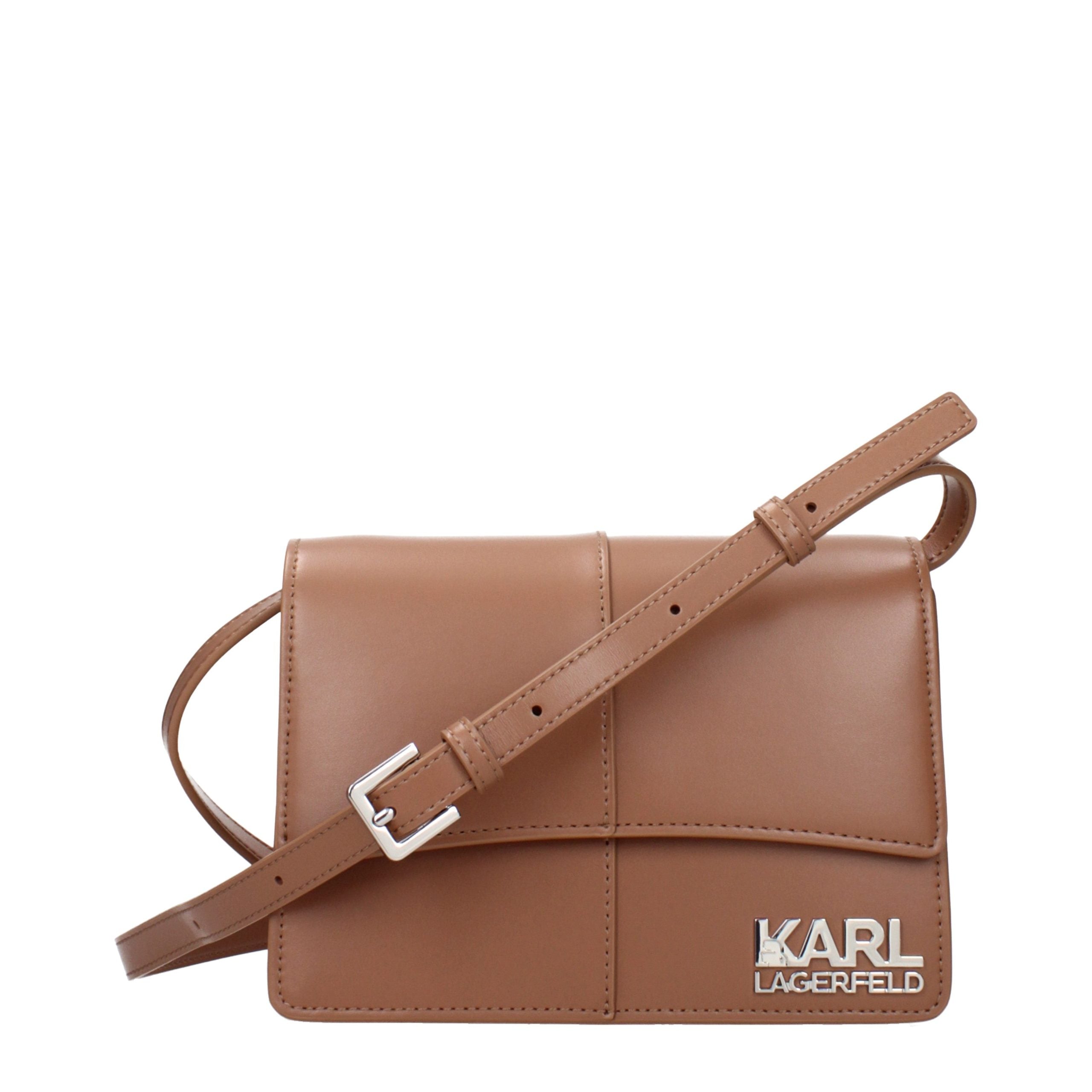 Karl Lagerfeld Brown Crossbody Bag