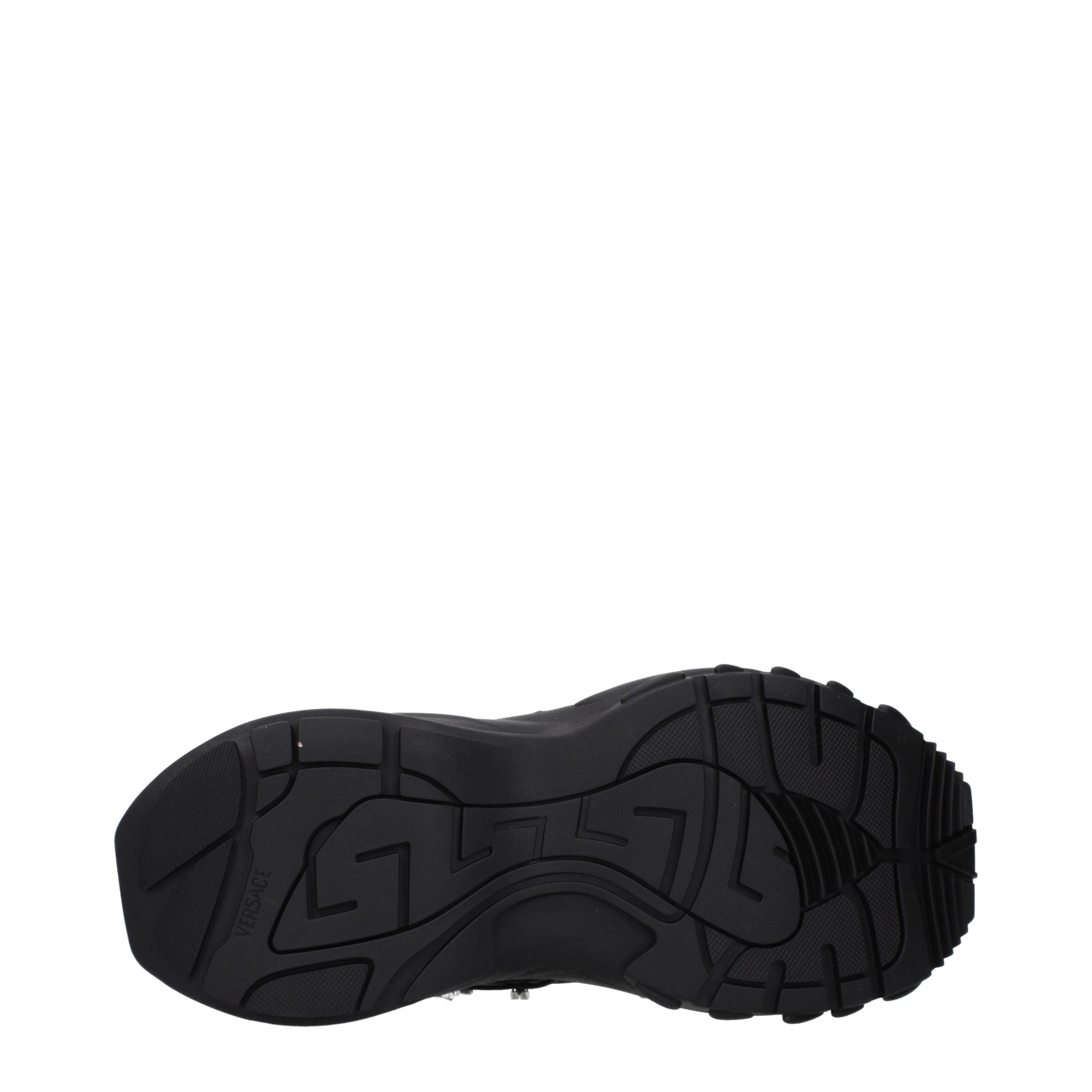 Versace Schwarze Stoff-Sneaker