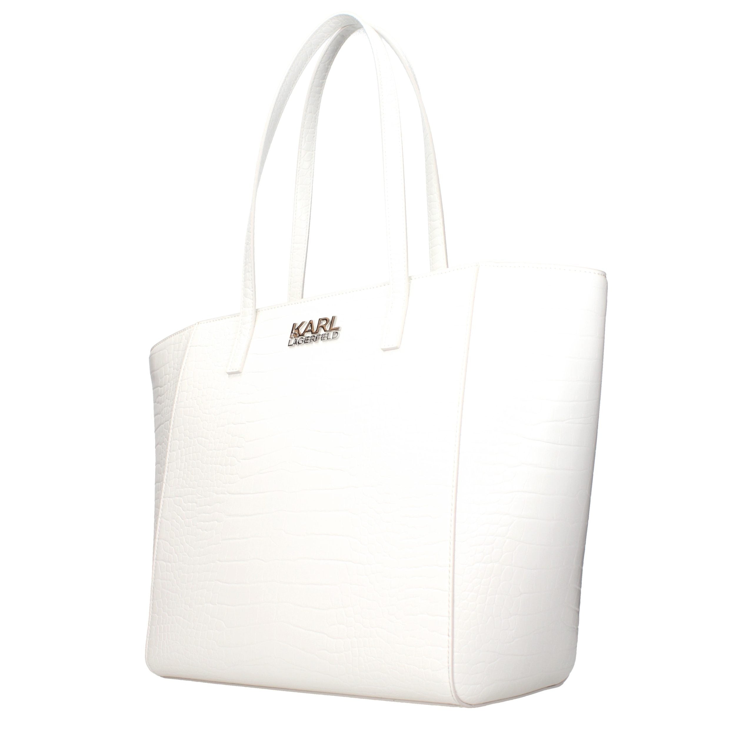 Karl Lagerfeld White Shoulder Bag