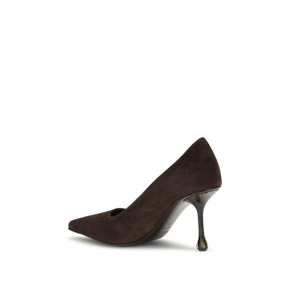 Jimmy Choo Braune Leder-High-Heel-Pumps