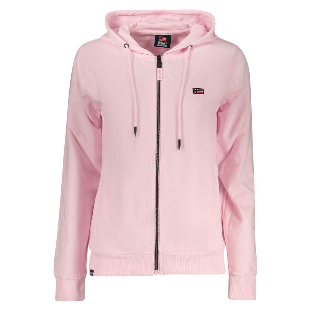 Norwegen 1963 Rosa Damen Hoodie aus Baumwolle