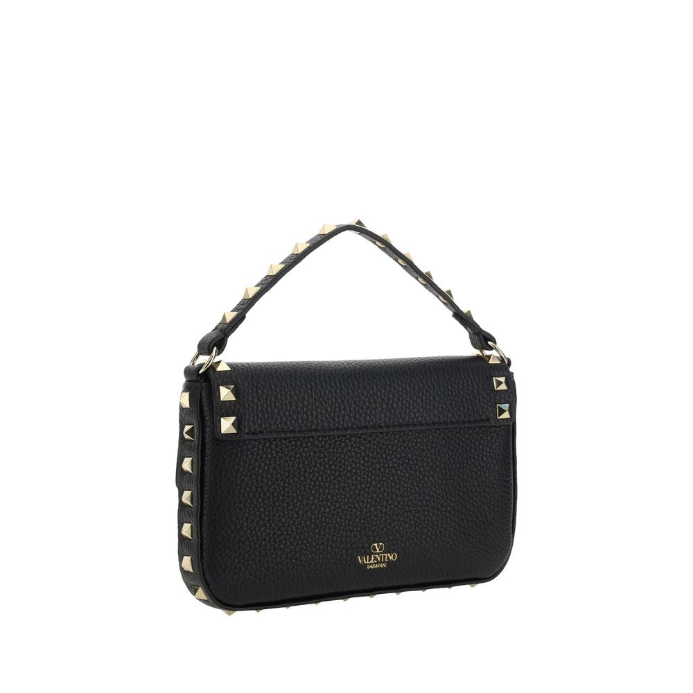 Sac porté épaule Valentino Garavani en cuir de veau noir