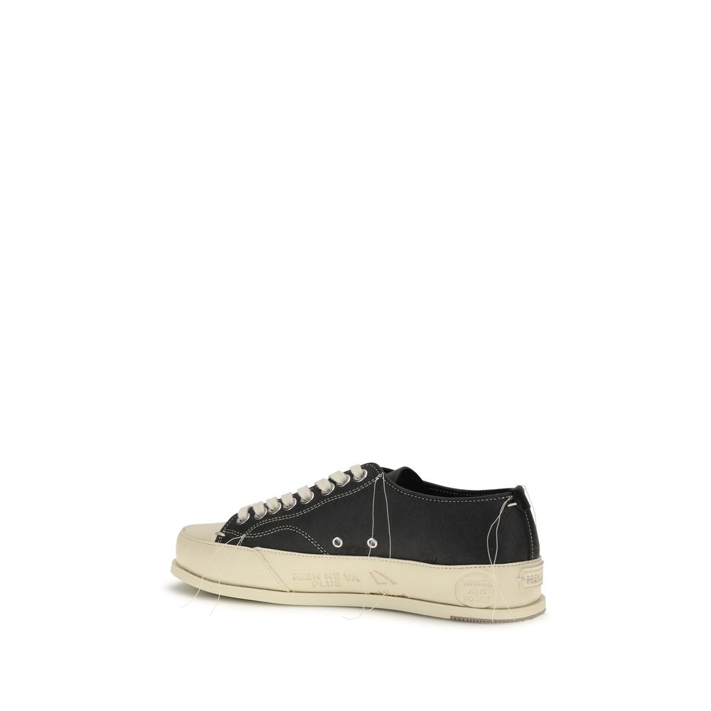 Premiata Schwarze Kalbsleder Bos Taurus Low Top Sneakers