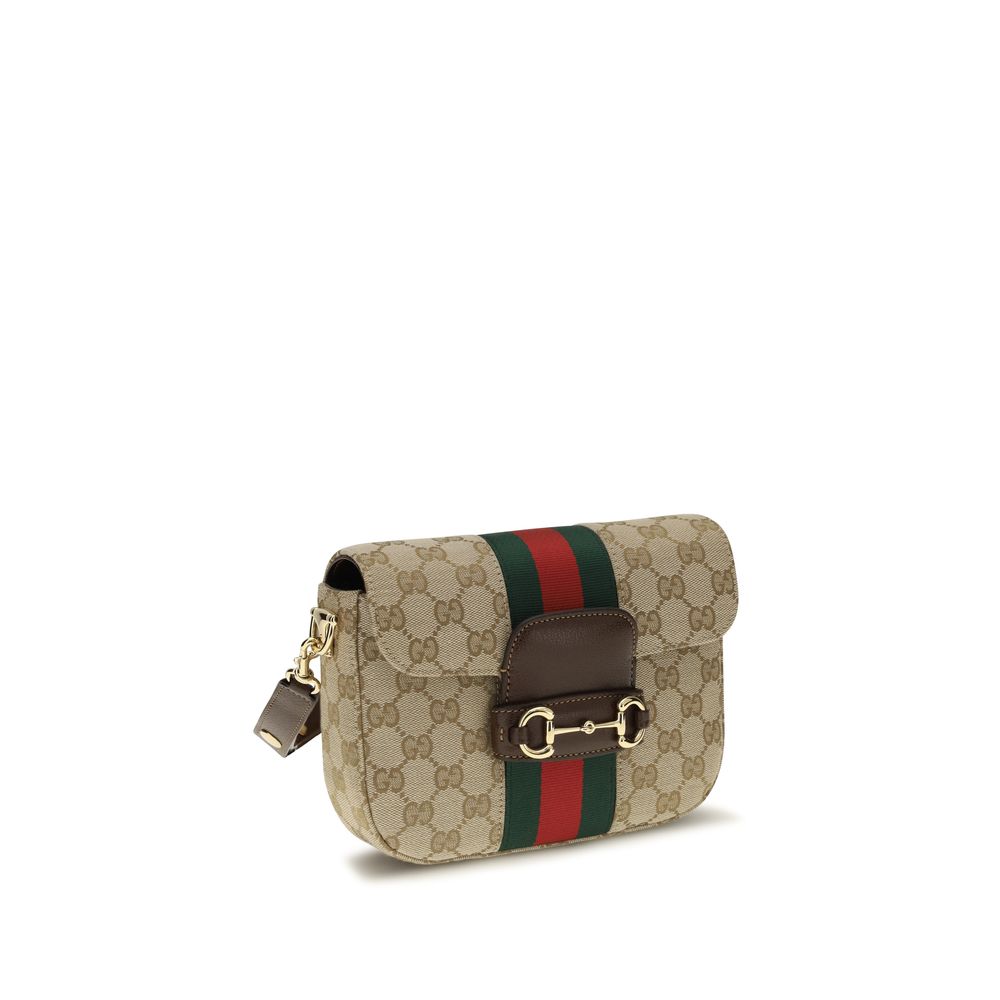 Gucci Schultertasche aus beigem Stoff