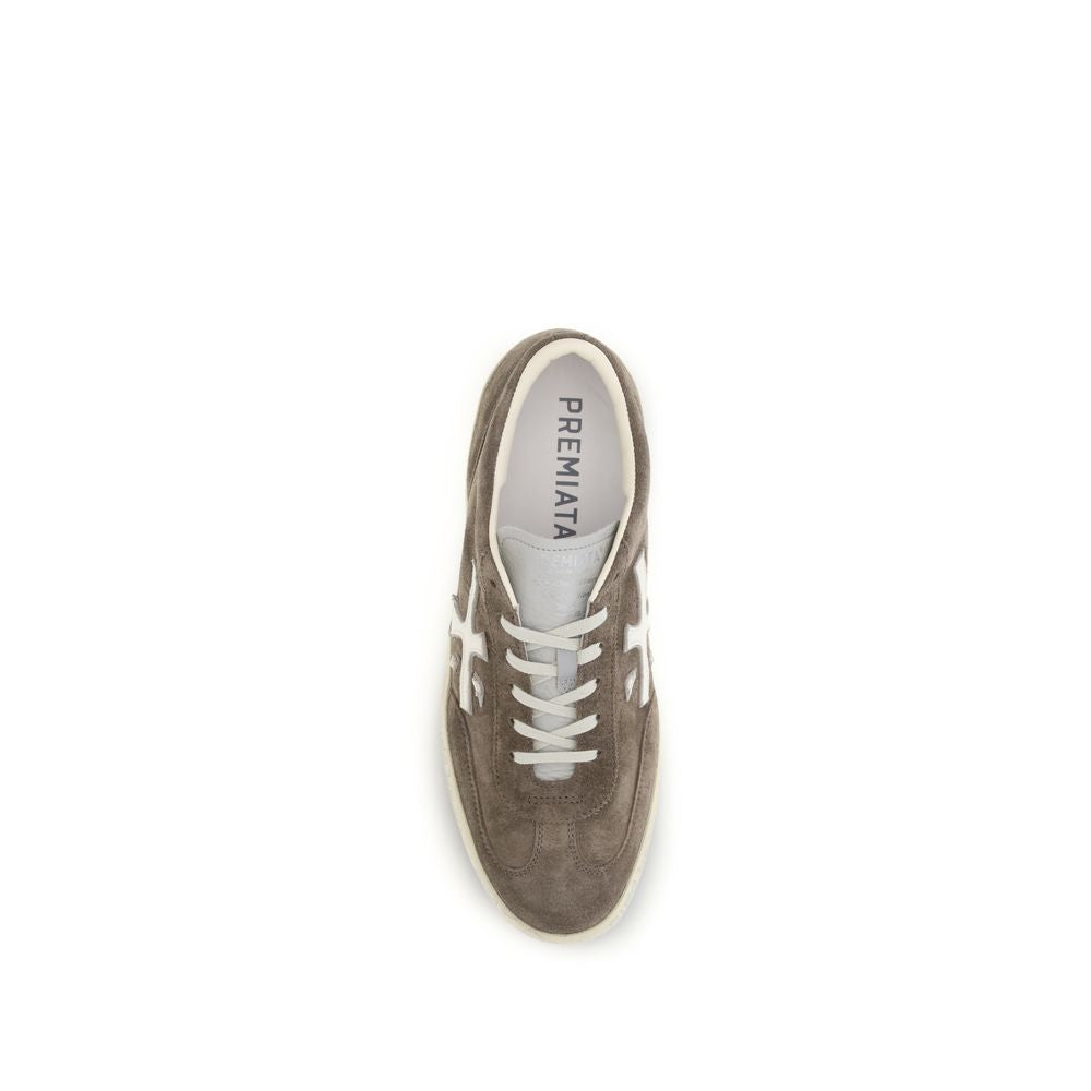 Baskets basses Premiata en cuir de veau marron Bos Taurus