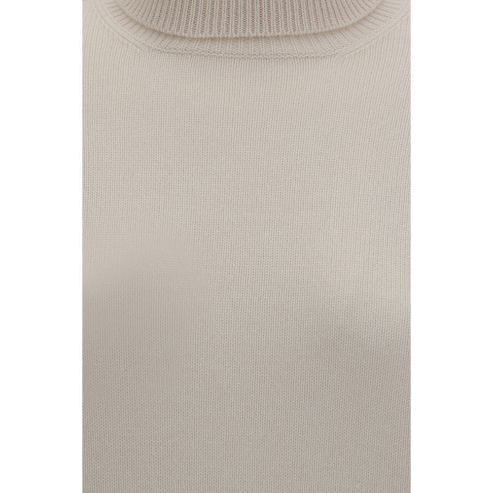 Brunello Cucinelli Beigefarbener Kaschmirpullover