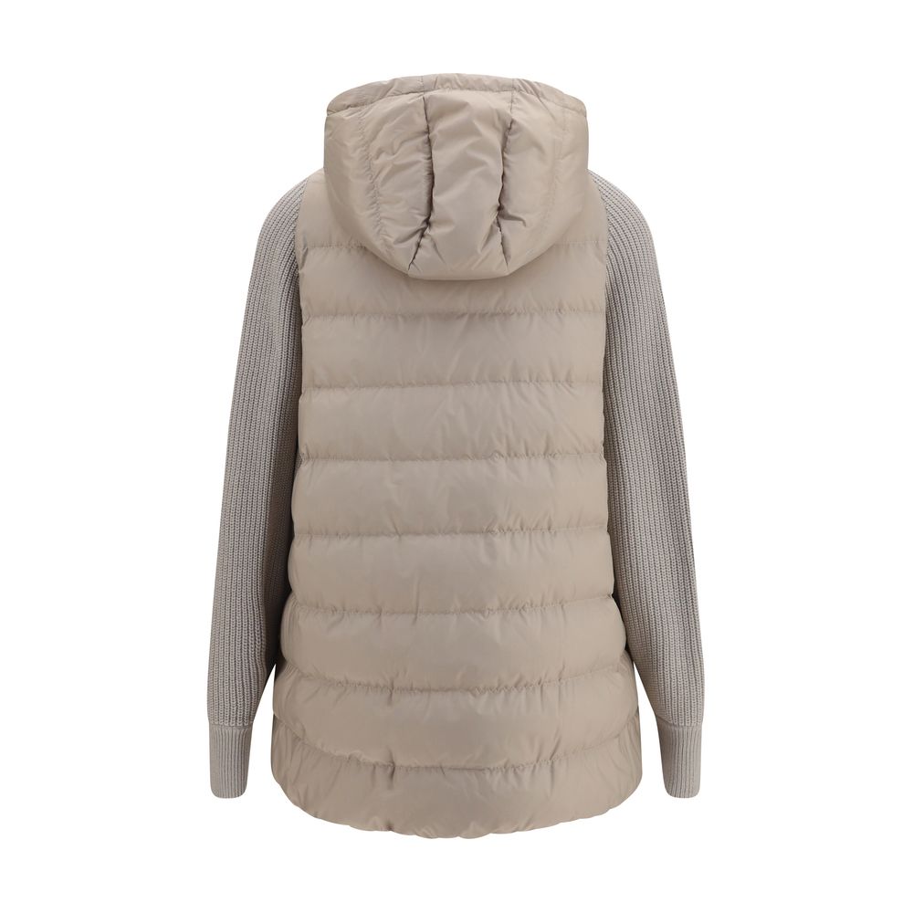 Brunello Cucinelli Gray Full-Length Jacket
