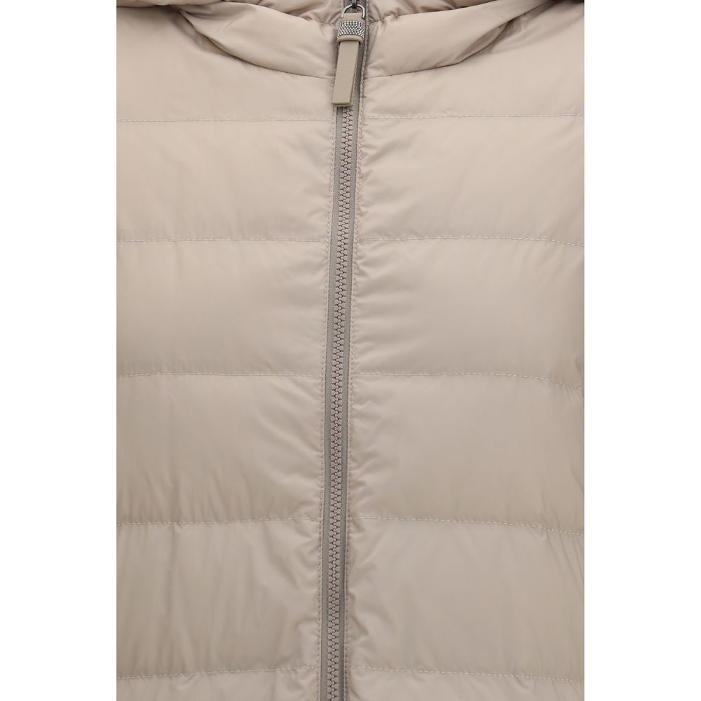 Brunello Cucinelli Gray Full-Length Jacket