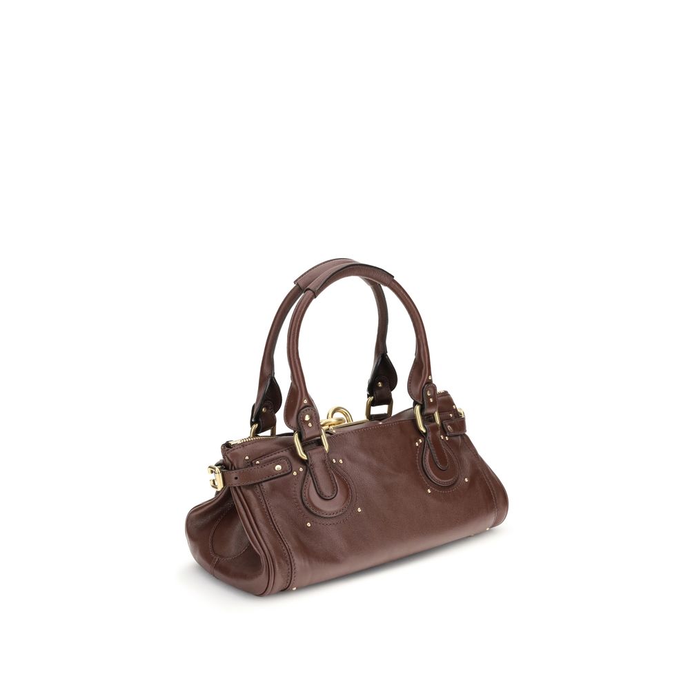 Chloé Bordeaux Schultertasche aus Büffelleder