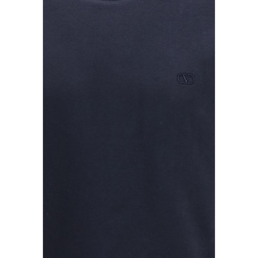 Valentino Blaues Baumwoll-Sweatshirt