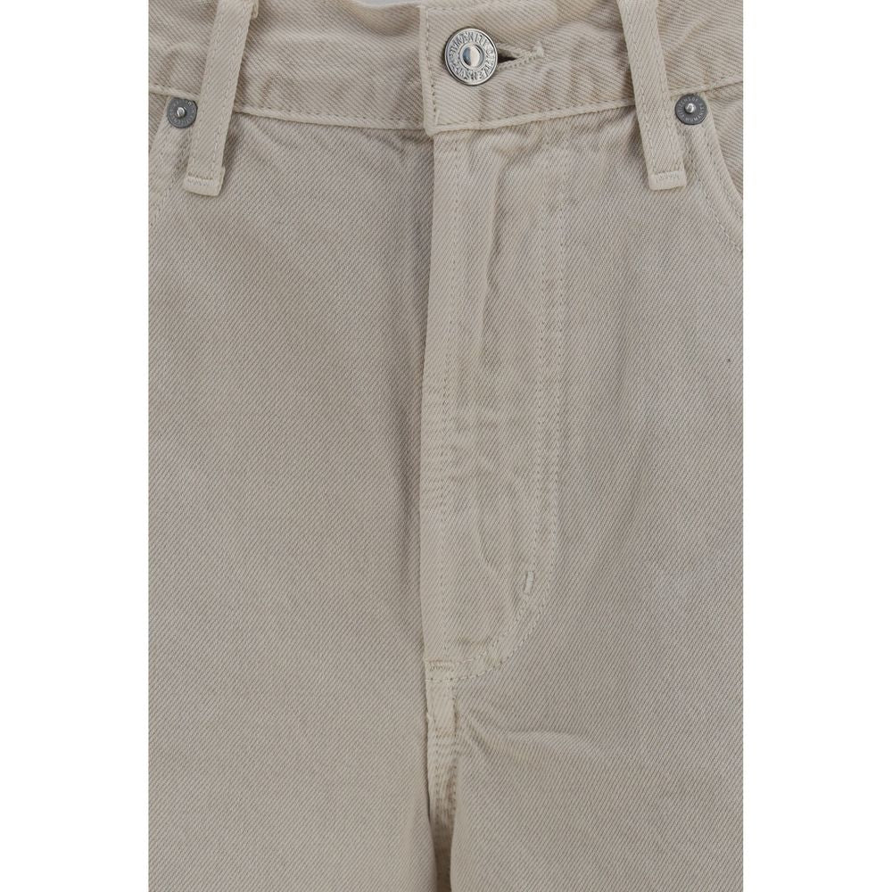 Citizens of Humanity Beige Baumwoll-Jeans-Denim