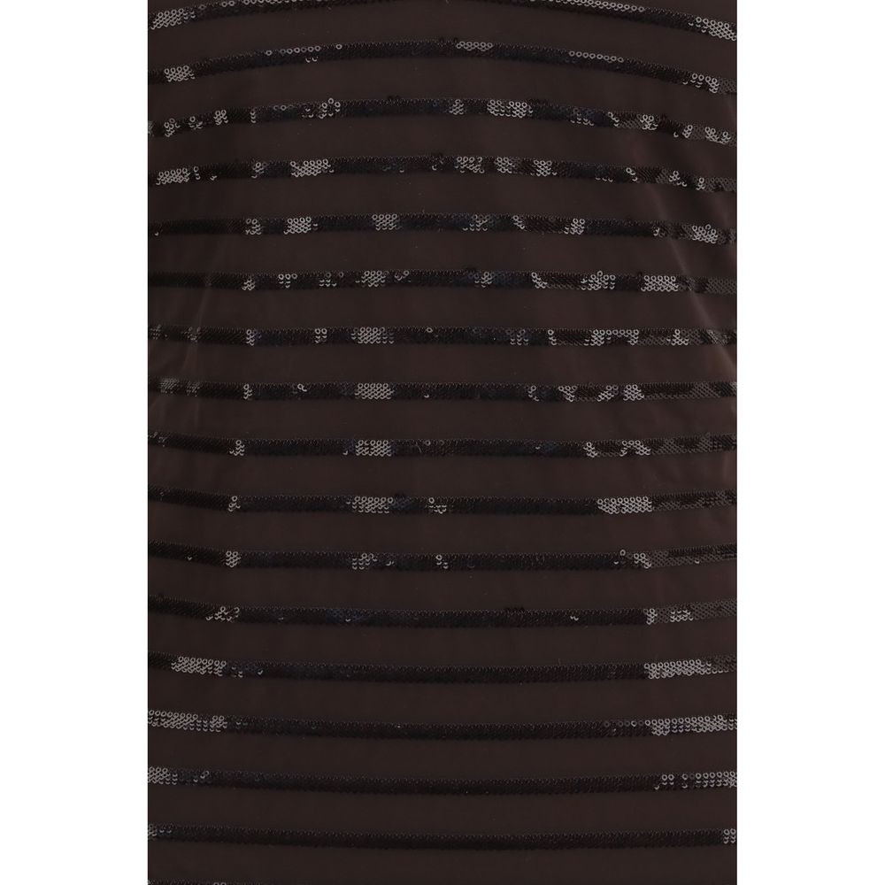 Brunello Cucinelli Brauner Nylon-Badeanzug