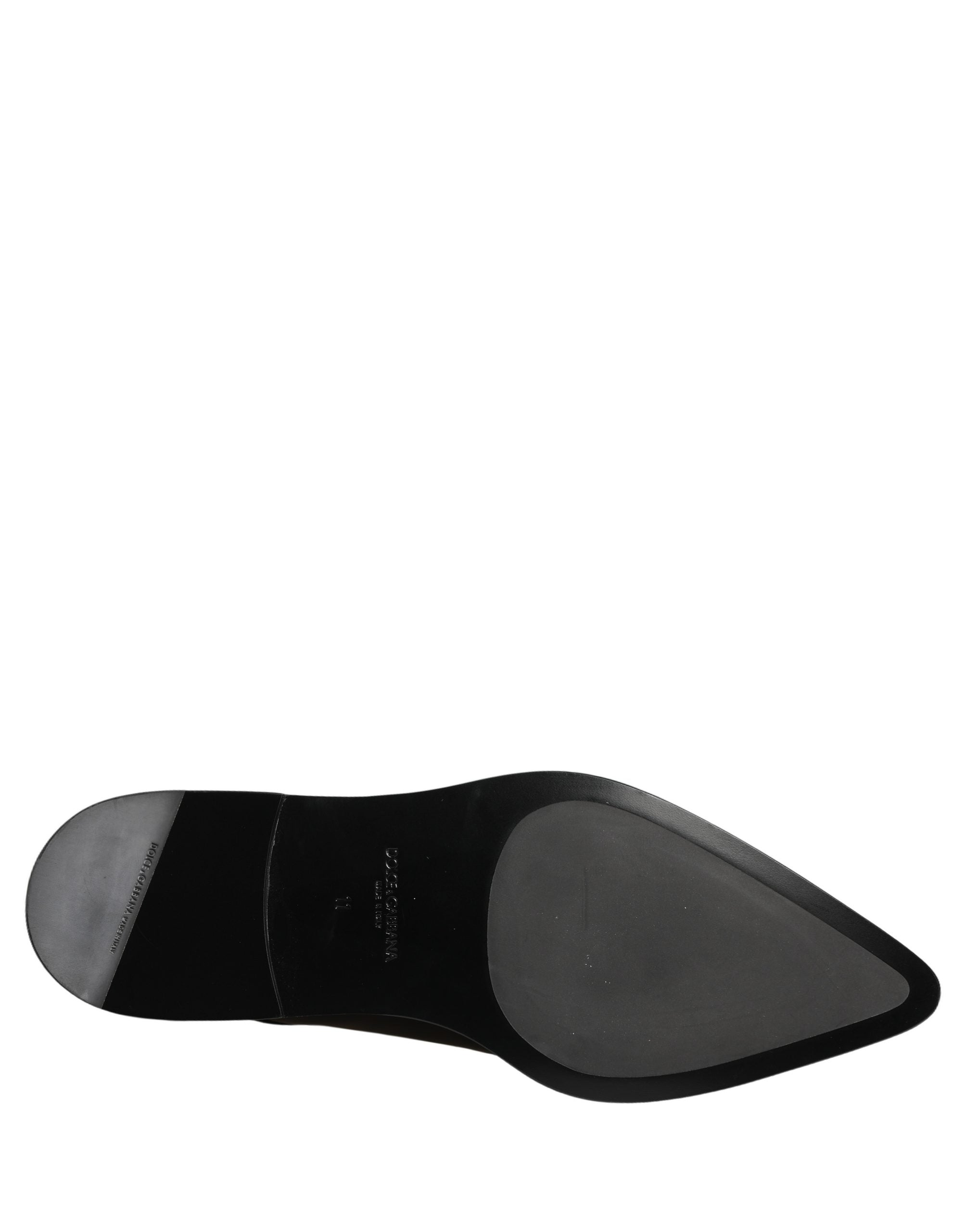 Chaussures Richelieu Homme en Cuir Noir Dolce & Gabbana