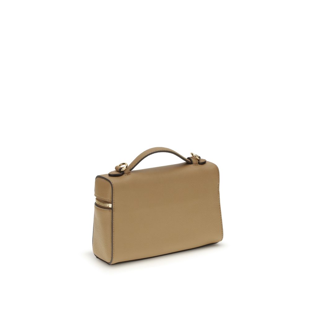 Tory Burch Beige Kalbsleder Bos Taurus Handtasche