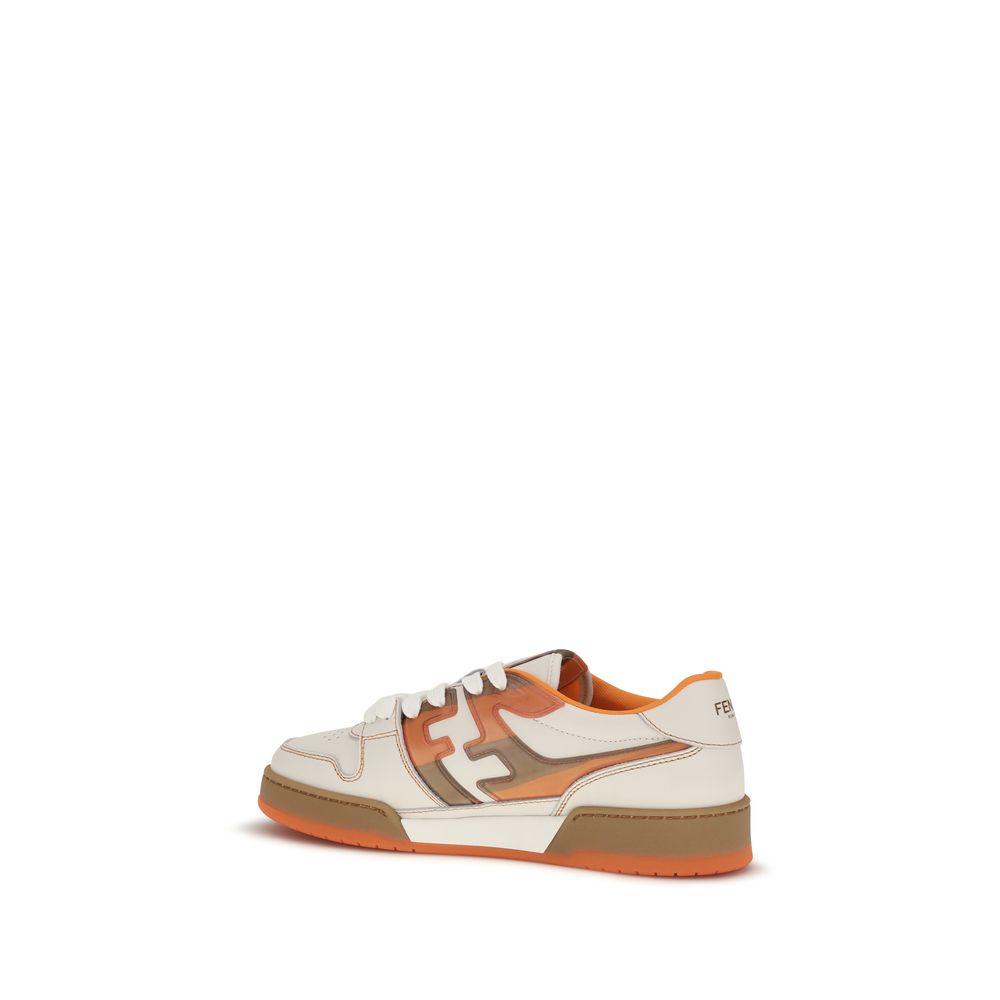 Baskets de sport Fendi en cuir multicolore