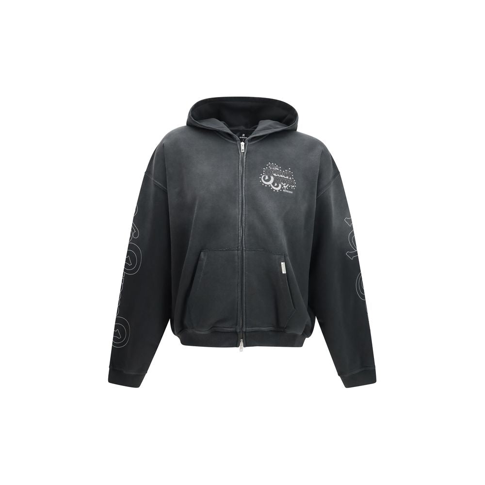 Représenter le sweat-shirt en coton gris