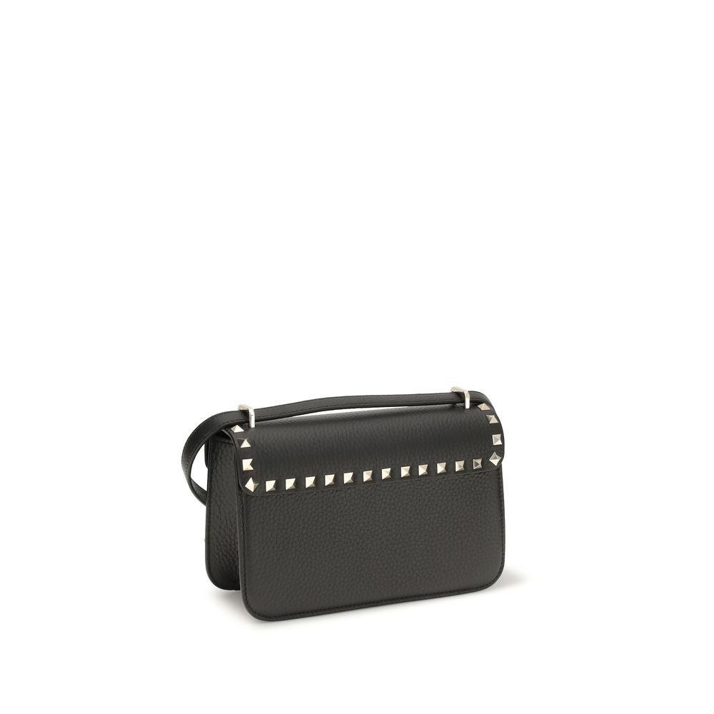 Sac porté épaule Valentino Garavani en cuir de veau noir