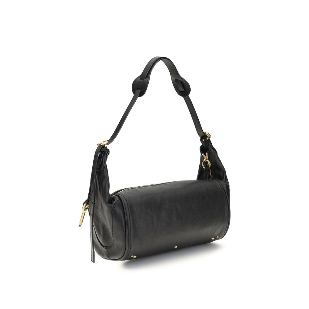 Chloé Schultertasche aus schwarzem Kalbsleder (Bos Taurus)