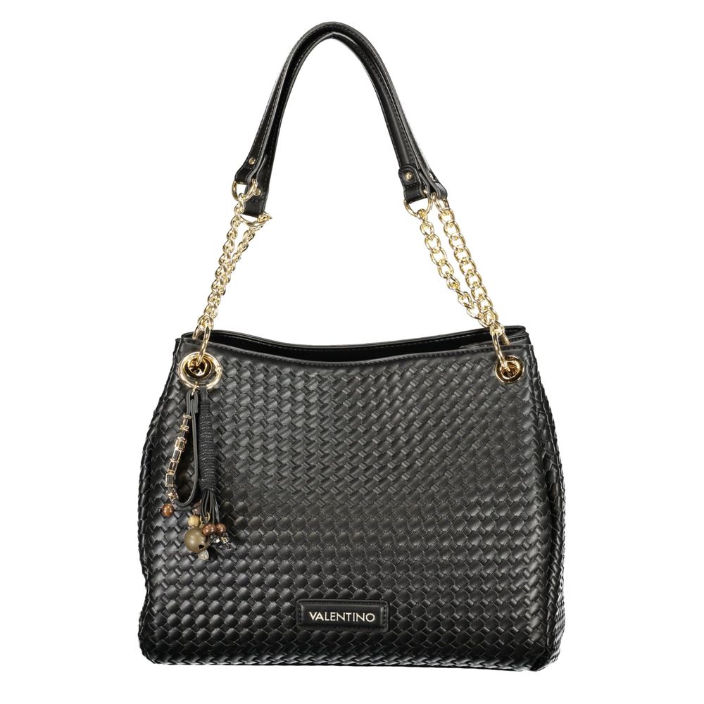 Valentino Schwarze Damenhandtasche aus Polyurethan