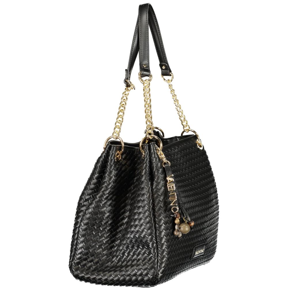 Valentino Schwarze Damenhandtasche aus Polyurethan