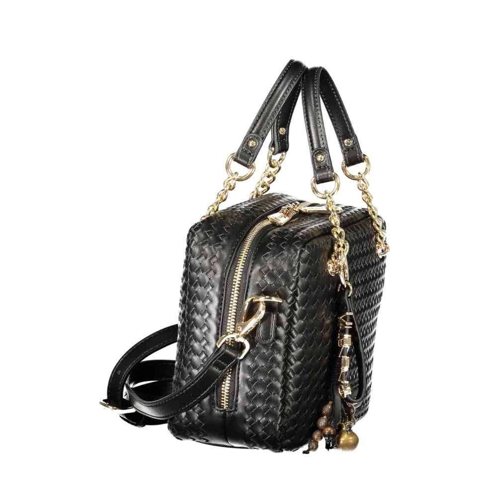 Valentino Damen Tasche aus schwarzem Polyurethan