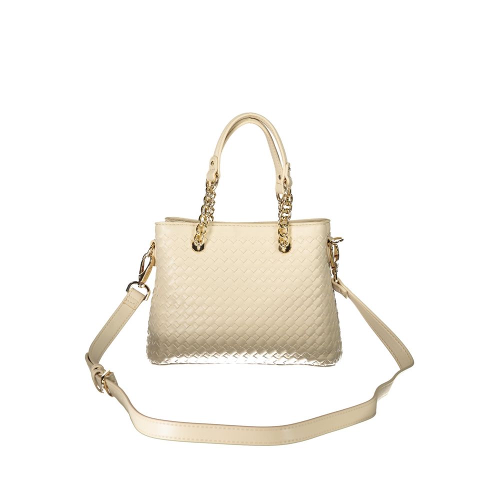 Valentino Beige Damen-Umhängetasche aus Polyurethan
