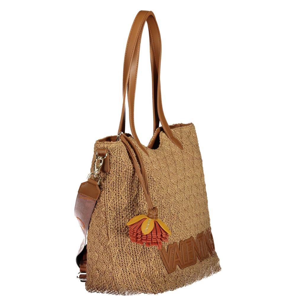 Valentino Damenhandtasche aus braunem Polyethylen