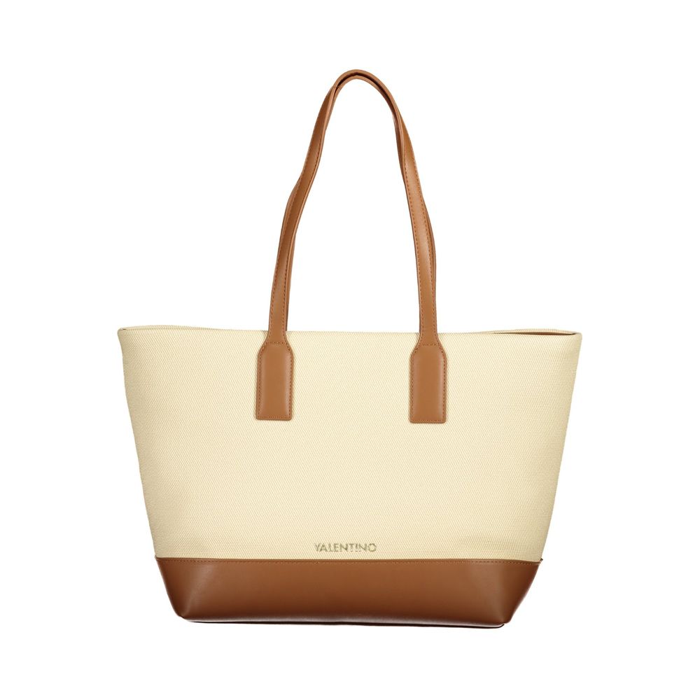 Valentino Beige Damenhandtasche aus Polyurethan