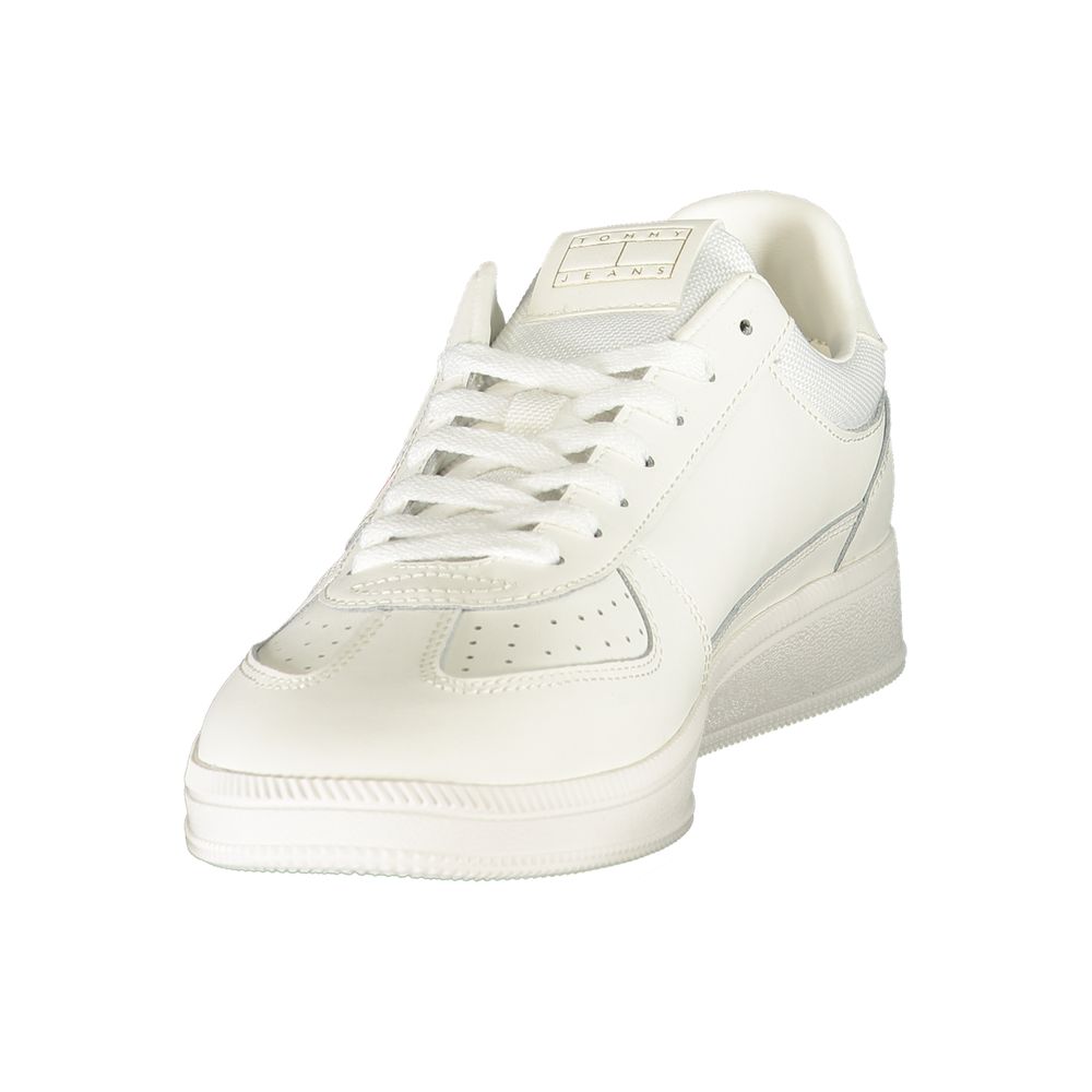 Tommy Hilfiger Weißer Herren-Sneaker aus Polyurethan