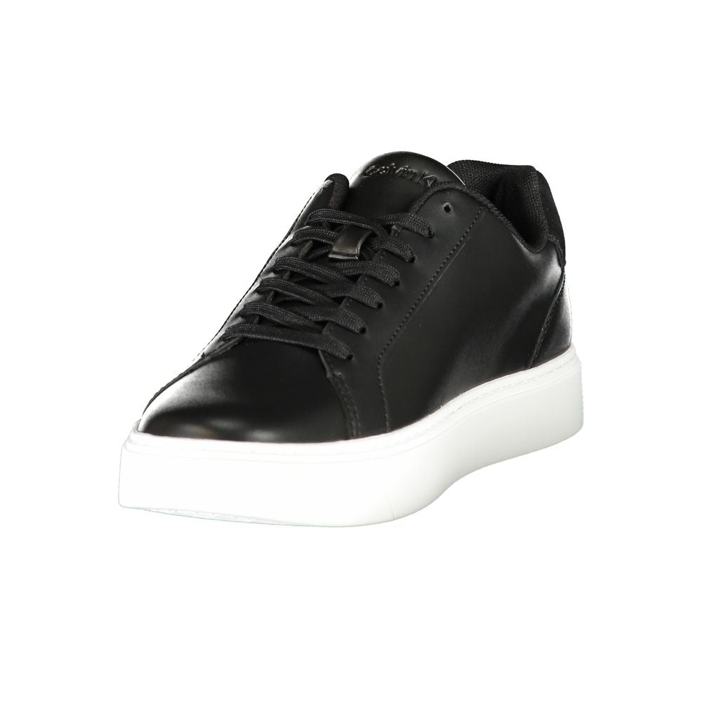 Calvin Klein Schwarzer Polyurethan-Sneaker für Herren