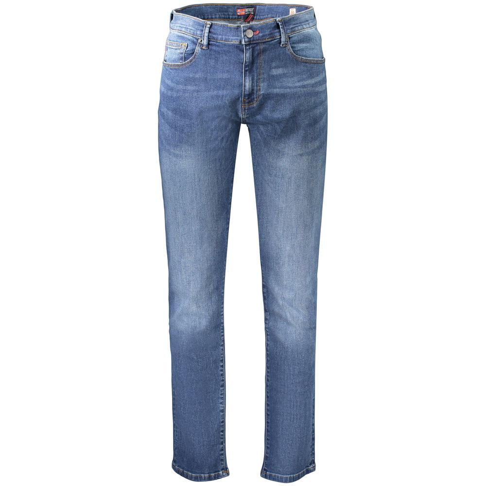 Norwegen 1963 Blaue Herrenjeans aus Baumwolle