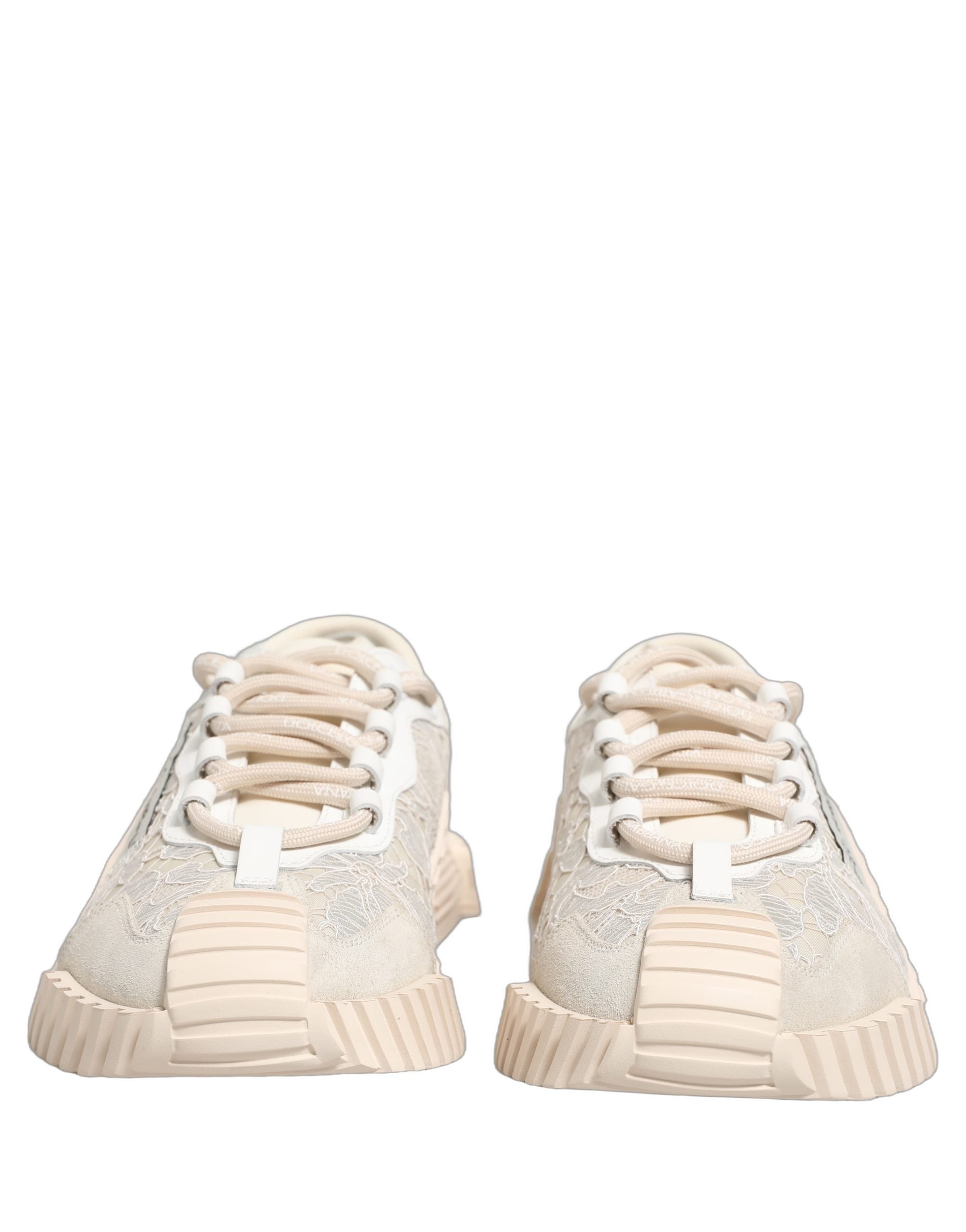 Dolce & Gabbana Weiße Schnürsenkel NS1 Low Top Sneaker Sportschuhe