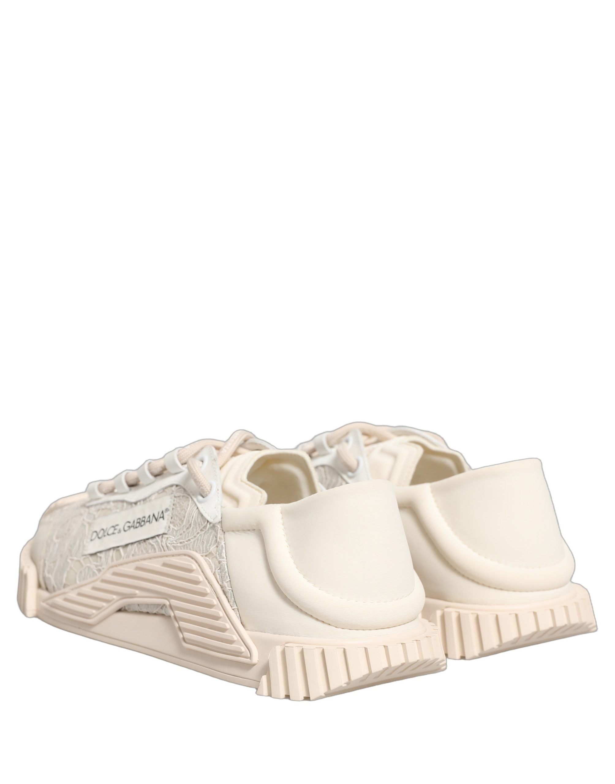 Dolce & Gabbana Weiße Schnürsenkel NS1 Low Top Sneaker Sportschuhe