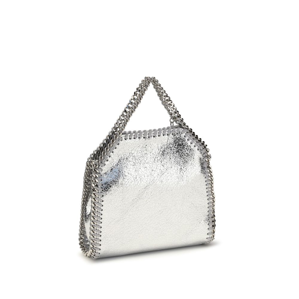 Stella McCartney Handtasche aus silbernem Polyester