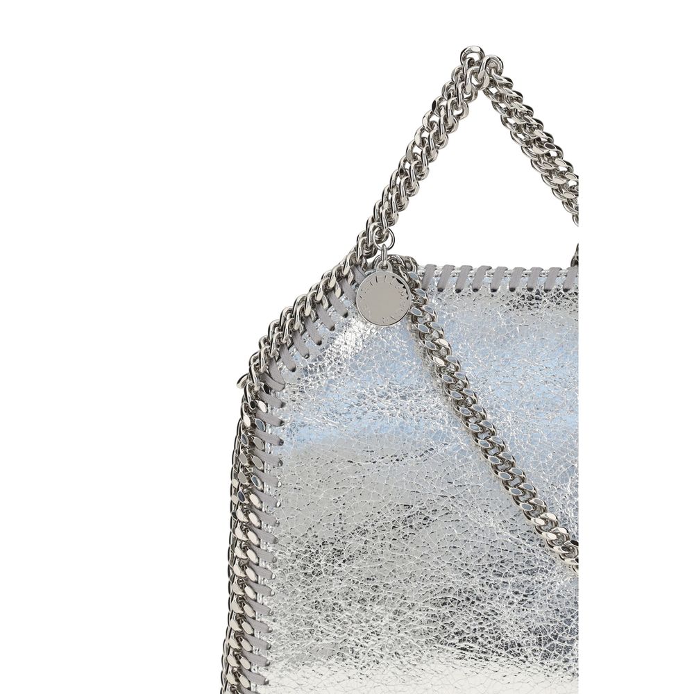 Stella McCartney Handtasche aus silbernem Polyester