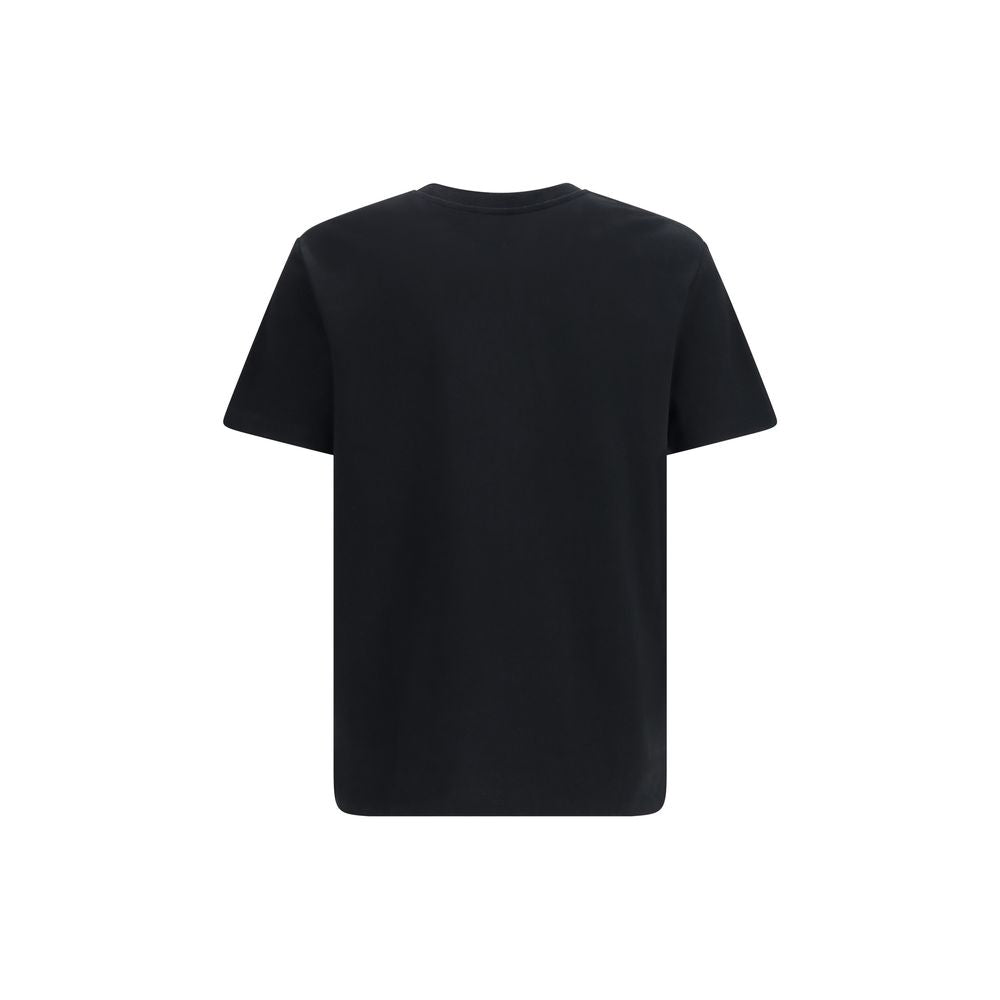 Balmain schwarzes Baumwoll-T-Shirt