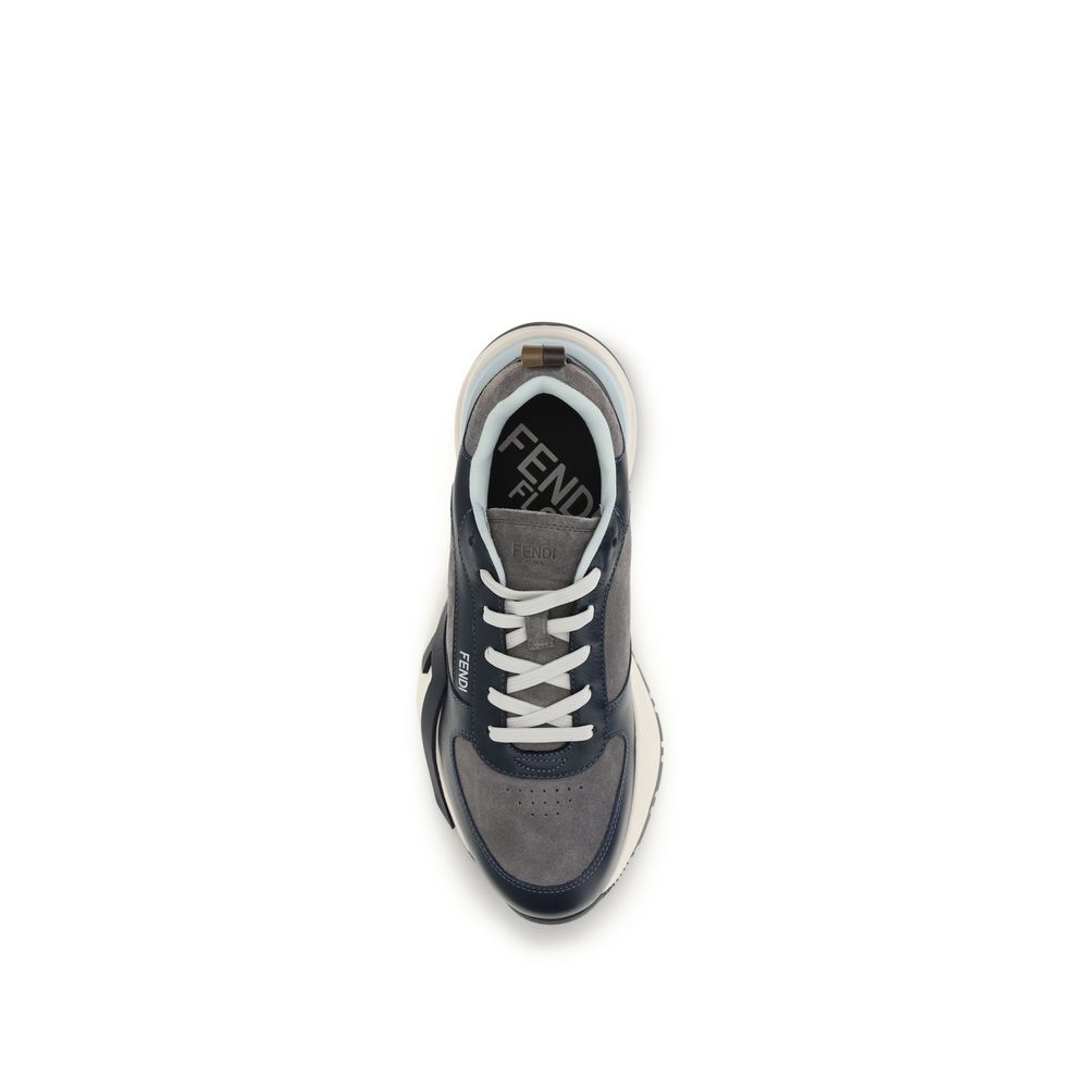 Fendi Multicolor Calf Leather Bos Taurus Sportschuhe