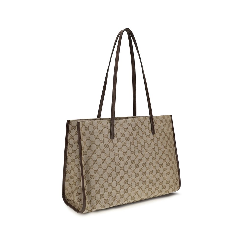 Gucci Beigefarbene Polyester-Umhängetasche