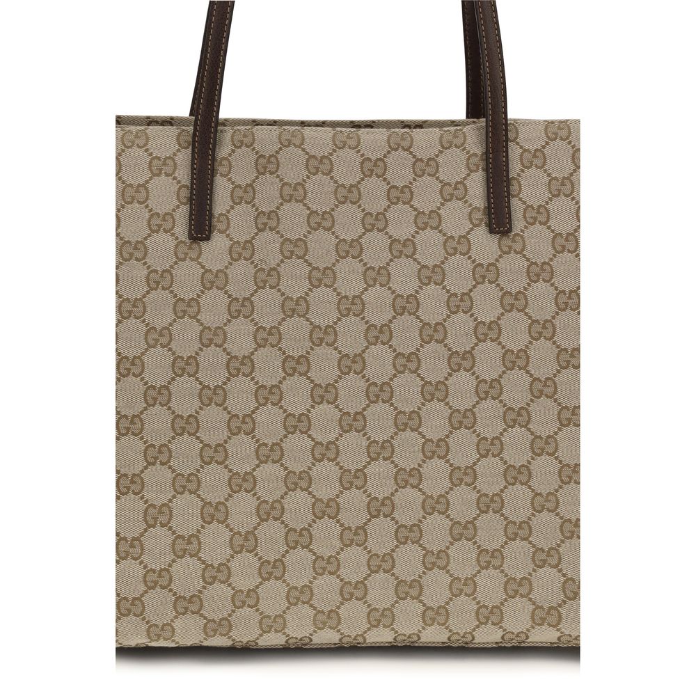 Gucci Beigefarbene Polyester-Umhängetasche